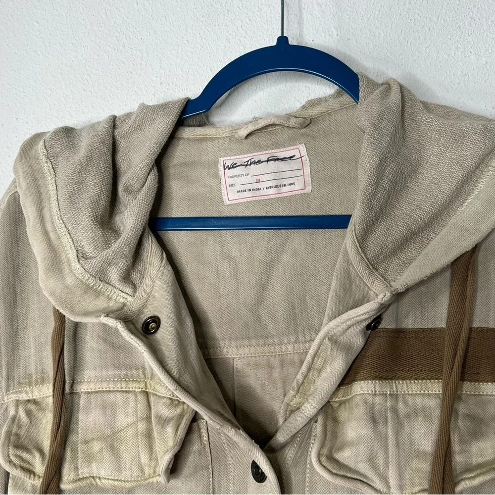 Free People We The Free Trapeze Military Jacket, in Nomadic Desert, size M NWOT - Picture 6 of 6
